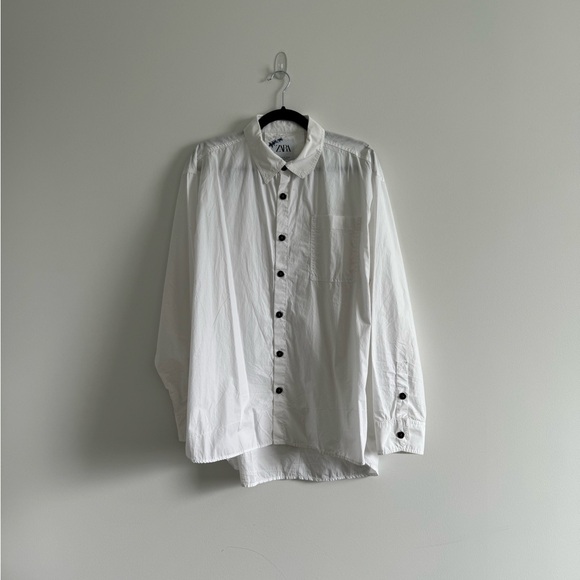 Zara X Adererror - White Button-Up - Picture 8 of 11